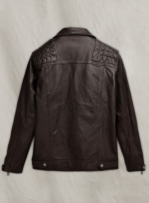 Ironwood Brown Biker Leather Jacket - Click Image to Close
