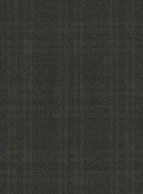 Italian Angora Self Checks Wool Jacket
