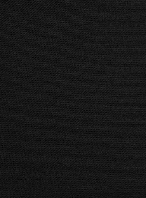 Italian Black Cotton Stretch Jacket