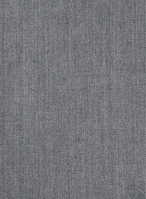 Italian Khyber Gray Blue Linen Jacket