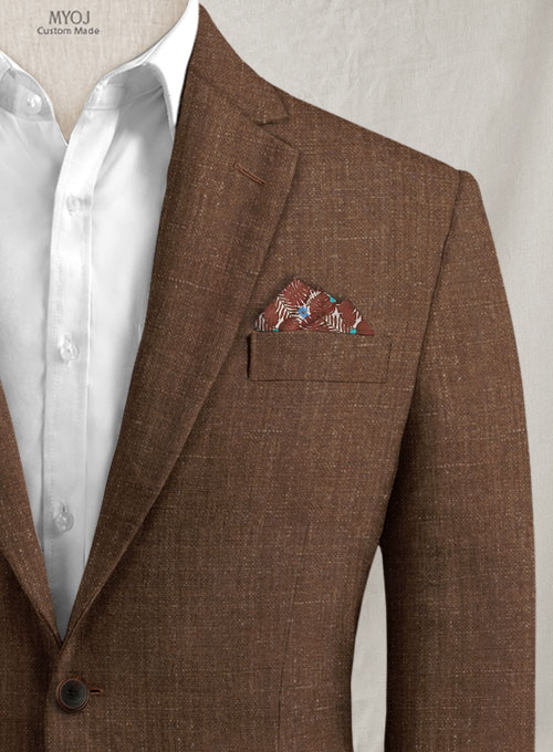 Italian Linen Farm Brown Jacket