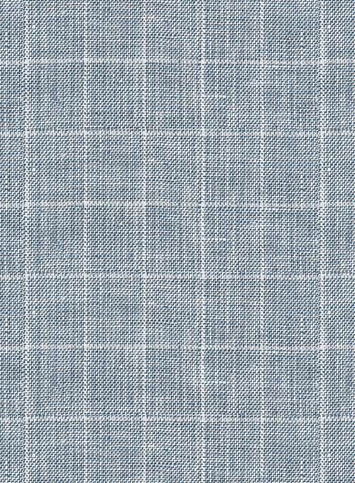 Italian Linen Lusso Cadet Blue Jacket