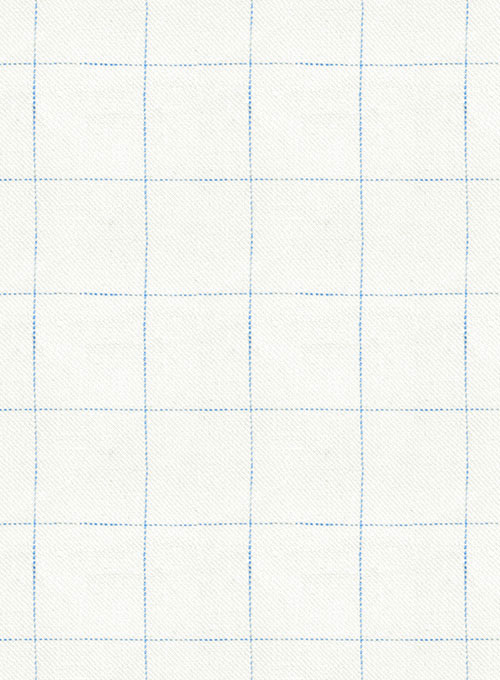 Italian Linen Ramoti Ivory Checks  Jacket