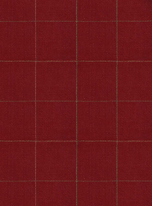 Italian Linen Rosewood Checks Jacket