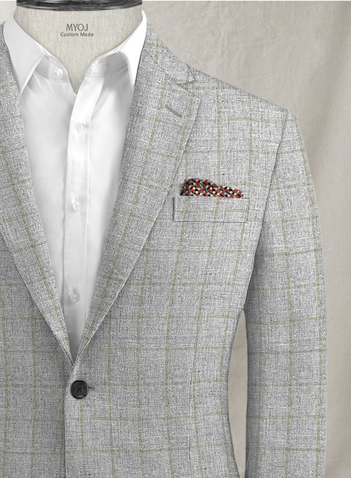 Italian Linen Sirile Checks Jacket