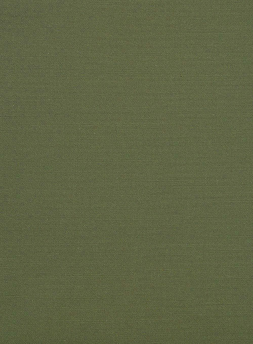 Italian Moss Green Cotton Stretch Jacket