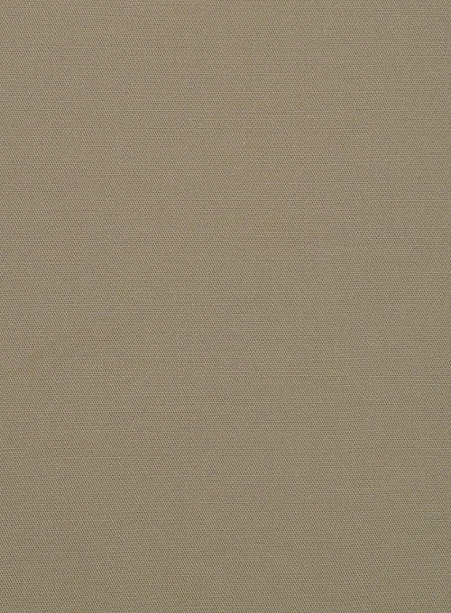 Italian Stone Khaki Cotton Stretch Jacket - Click Image to Close