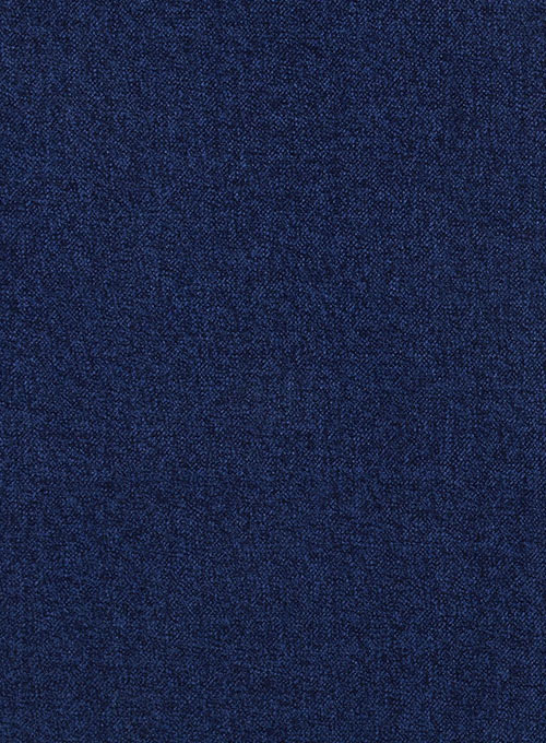 Italian Melange Blue Angora Wool Jacket