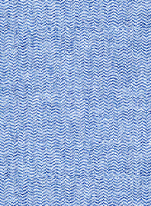 Italian Nile Blue Linen Jacket
