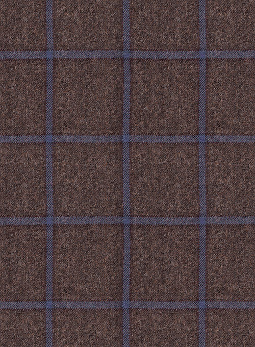 Italian Wool Cashmere Brown Checks Jacket