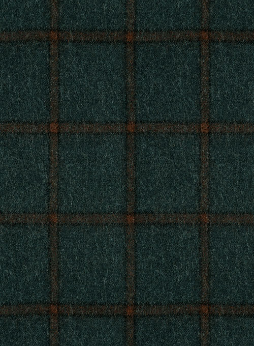 Italian Wool Cashmere Laura Green Checks Jacket