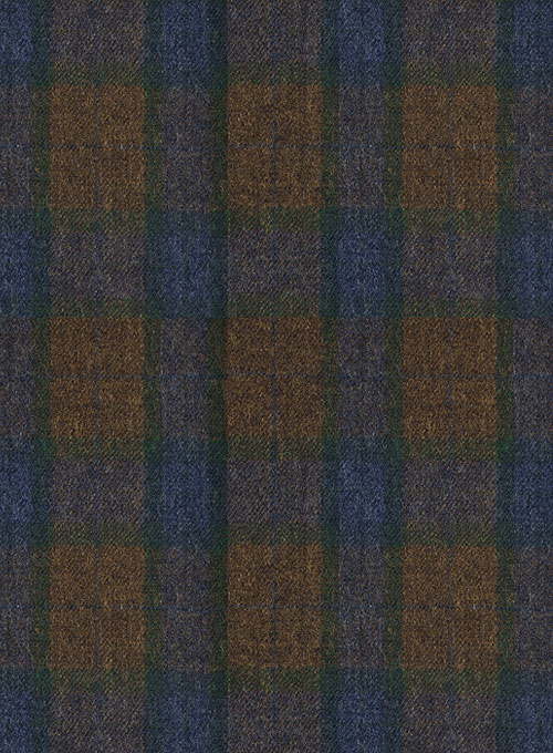 Italian Wool Cashmere Orsoto Checks Jacket