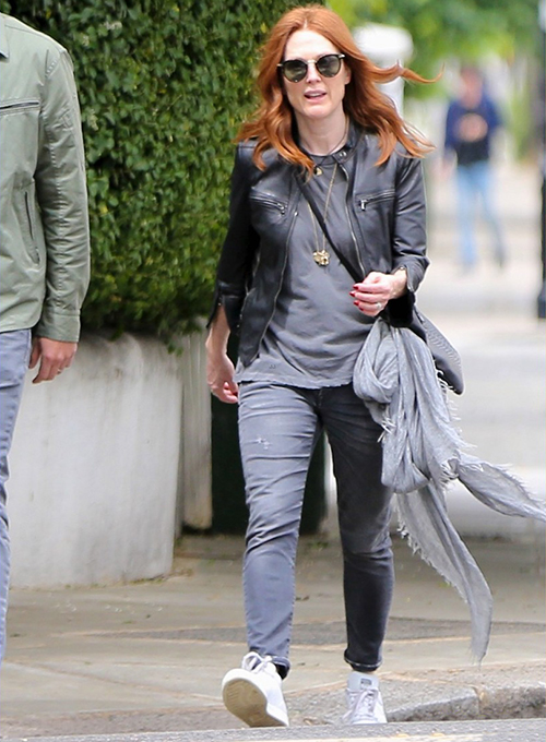 Julianne Moore Leather Jacket #2