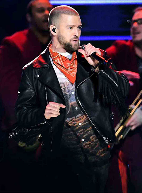 Justin Timberlake Super Bowl Halftime Show 2018 Leather Jacket