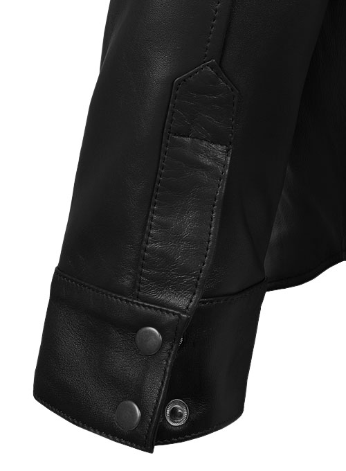 Leather Shirt Jacket - #1S - Click Image to Close