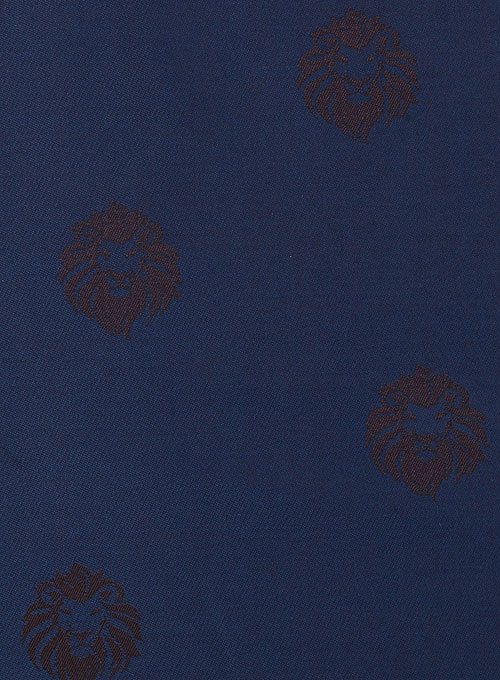 Lion Oxford Blue Wool Tuxedo Jacket