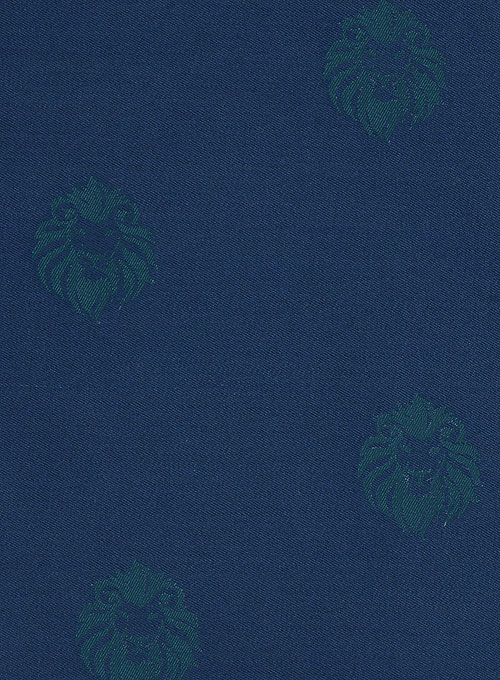 Lion Prussian Blue Wool Tuxedo Jacket
