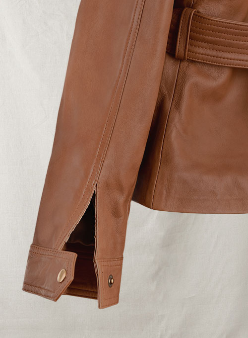 Log Cabin Brown Wax Leather Jacket #286