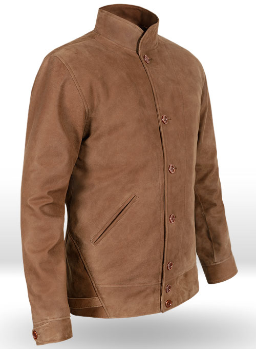 Light Vintage Tan Hide Albert Einstein Leather Jacket