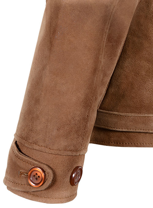 Light Vintage Tan Hide Albert Einstein Leather Jacket