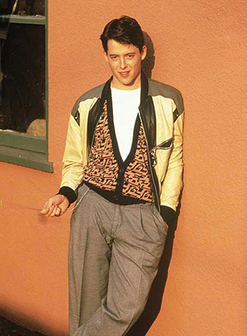 2XS - 5XL MSHC Ferris Buellers Day Off Matthew Broderick Faux Leather Jacket