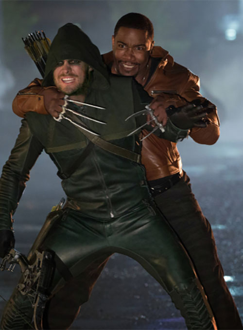 Michael Jai White Arrow Leather Jacket