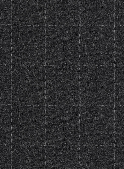 Mono Charcoal Checks Tweed Jacket