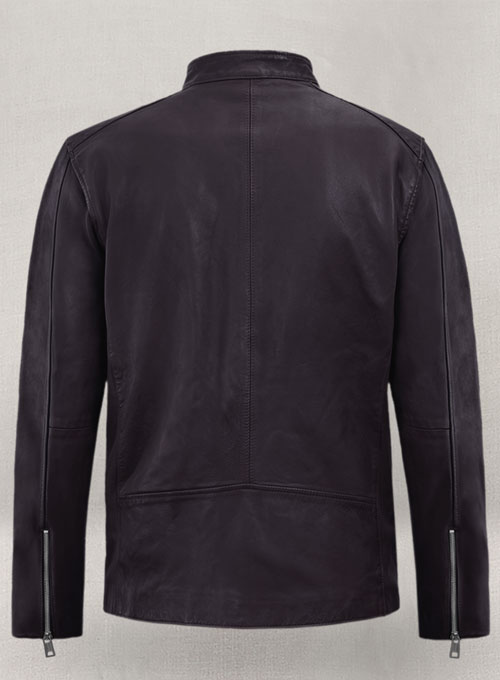 Motorad Purple Biker Leather Jacket