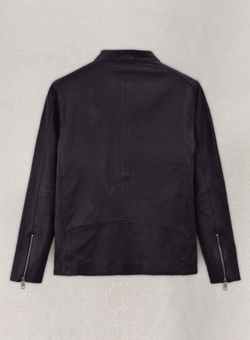 Motorad Purple Biker Leather Jacket