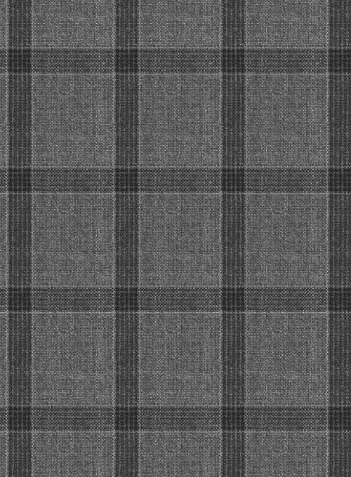 Napolean Tartan Gray Wool Jacket