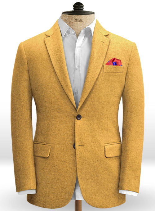 Naples Yellow Tweed Jacket Naples Yellow Tweed Jacket