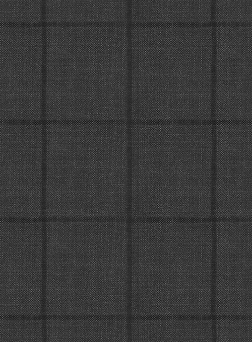Napolean Fissa Charcoal Wool Jacket