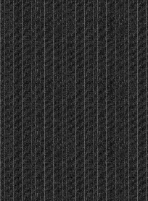 Napolean Mini Stripe Charcoal Wool Jacket