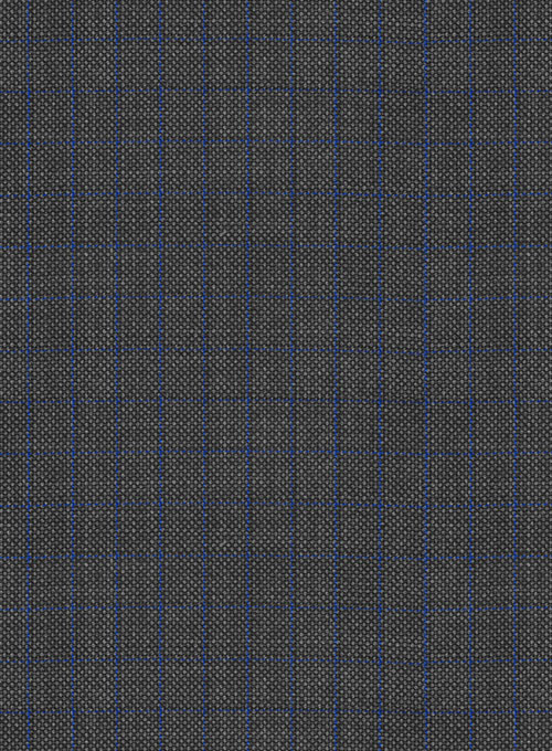 Napolean Nailhead Box Gray Wool Jacket
