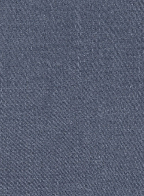 Napolean Slate Blue Wool Ivory Bar Jacket - Click Image to Close