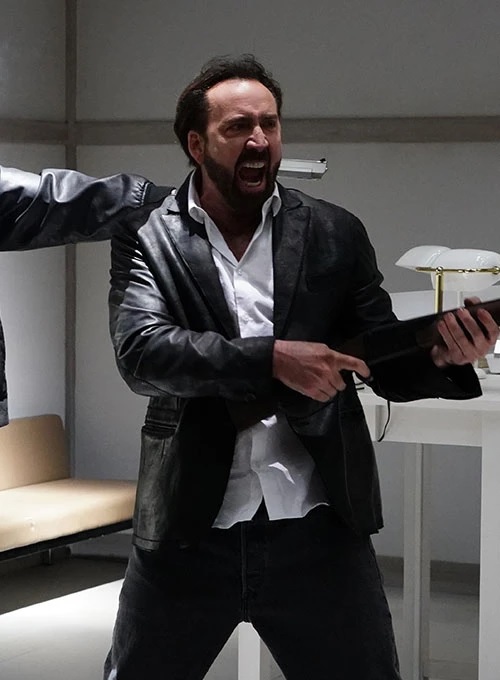 Nicolas Cage Prisoners of the Ghostland Leather Blazer