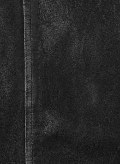 Ontario Rubbed Black Leather Jacket