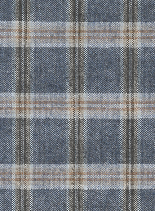 Parma Blue Feather Tweed Jacket