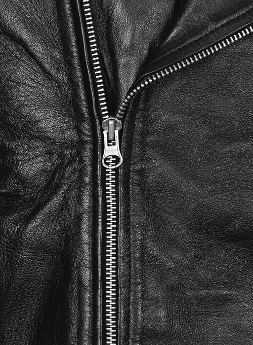 Pure Leather Biker Jacket #2 - Click Image to Close