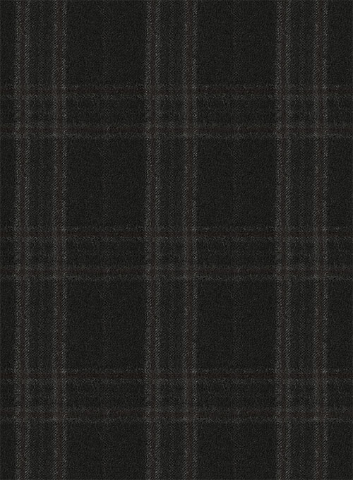 Reda Brown Black Checks Wool Jacket