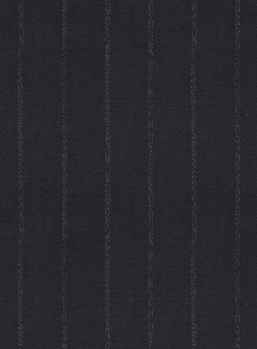 Reda Midnight Blue Stripes Wool Jacket