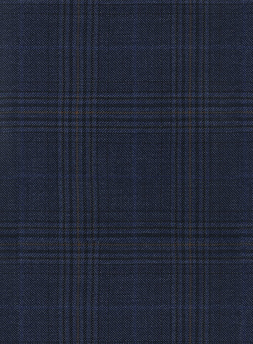 Reda Regatta Blue Checks Wool Jacket