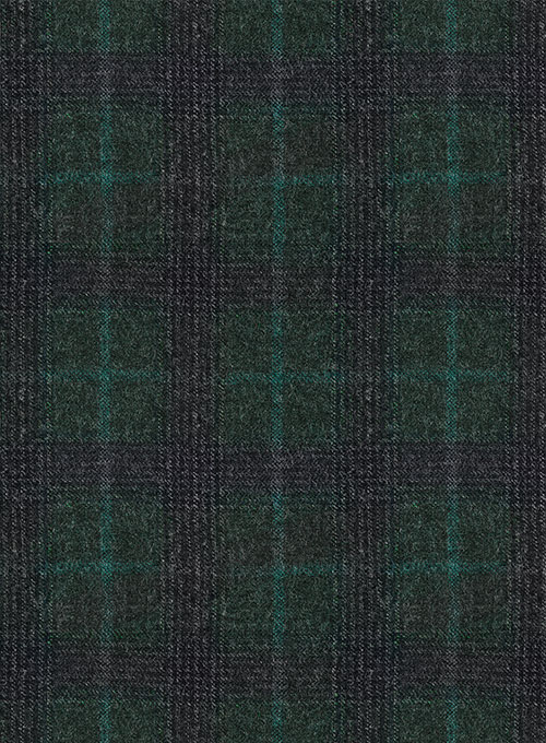 Reda Sap Green Checks Wool Jacket