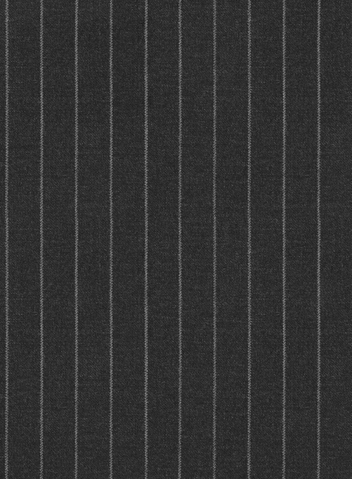 Reda Stripe Black Pure Wool Jacket