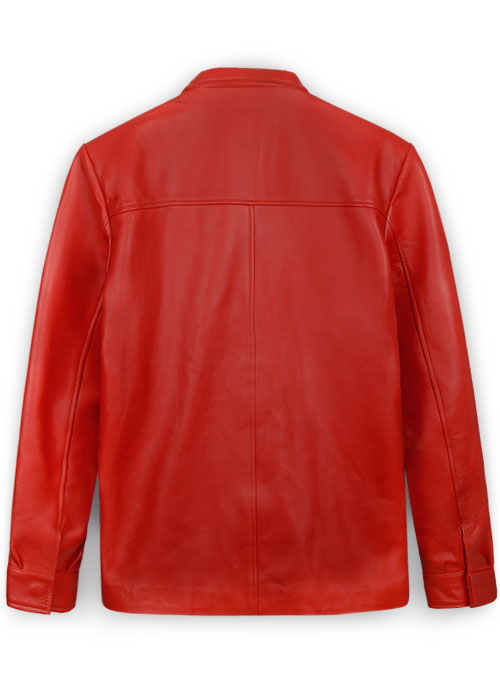 Red Elvis Presley Speedway Leather Jacket