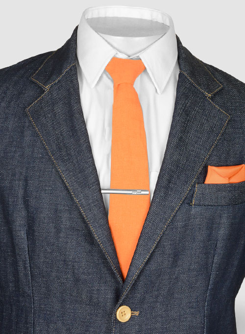 raw denim blazer