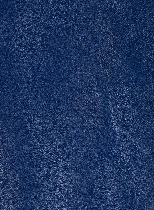 Rich Blue Leather Jacket # 887