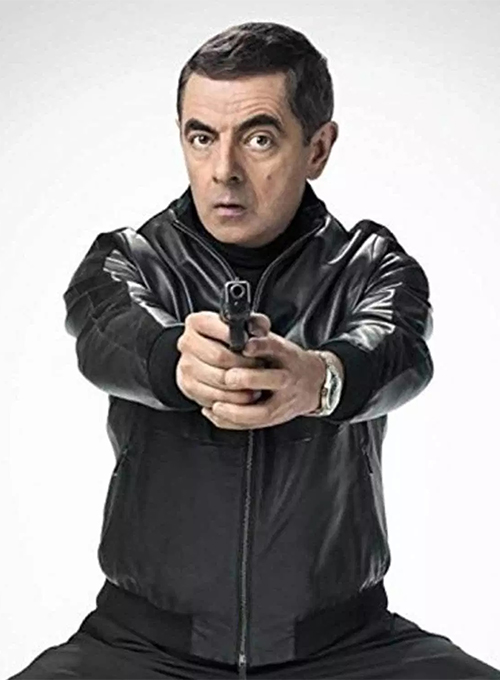 Rowan Atkinson Johnny English Strikes Again Leather Jacket Rowan Atkinson Johnny English Strikes Again Leather Jacket