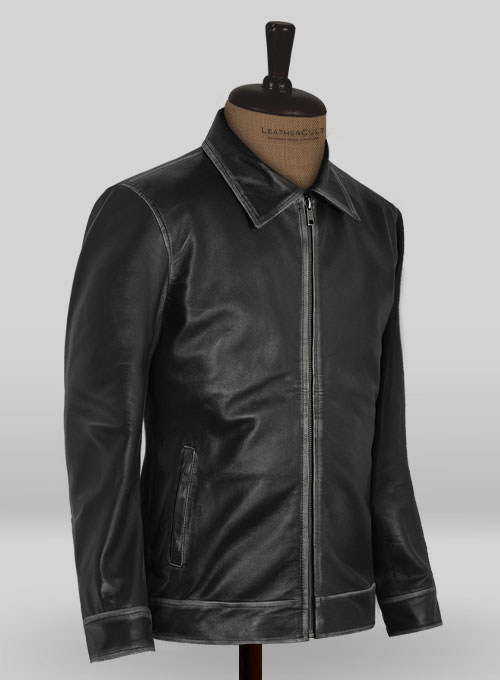 Rubbed Black Jason Bateman Leather Jacket