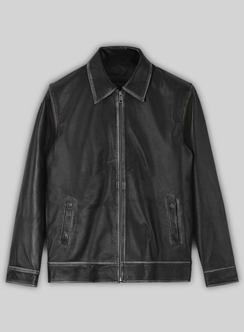 Rubbed Black Jason Bateman Leather Jacket